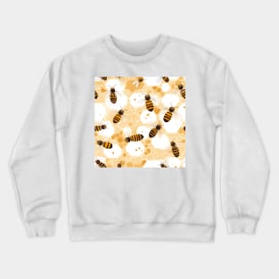 Honeycomb and Bee Pattern 13 Crewneck Sweatshirt